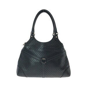 Gucci Interlocking Leather Hobo Shoulder Bag Black